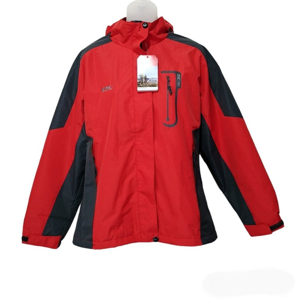 Winter Rain Fleece Lined Jacket Lightweight Outdoor Raincoat Hooded Wome…